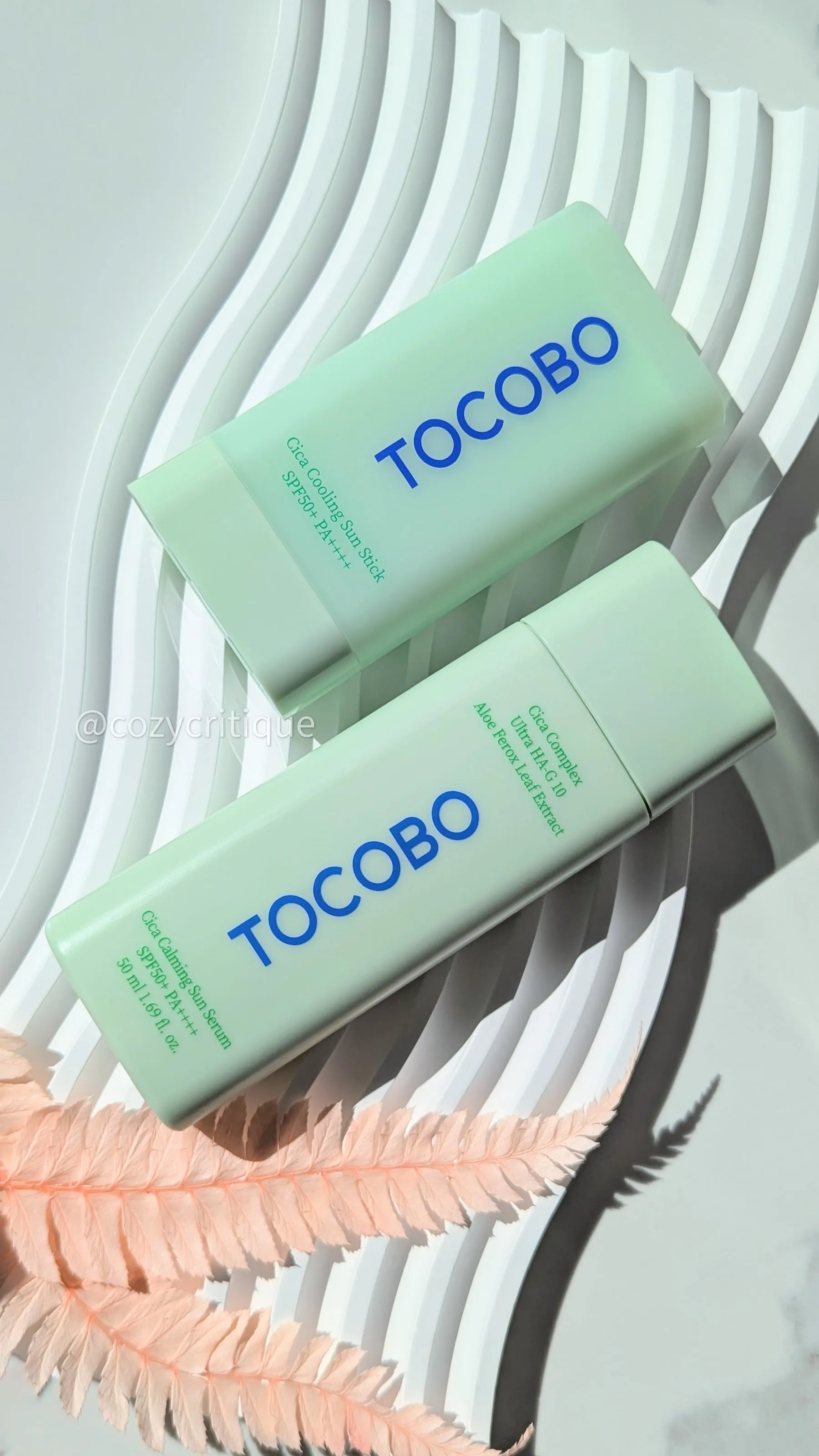 TOCOBO Cica Calm Sun Serum and Cica Cooling Sun Stick