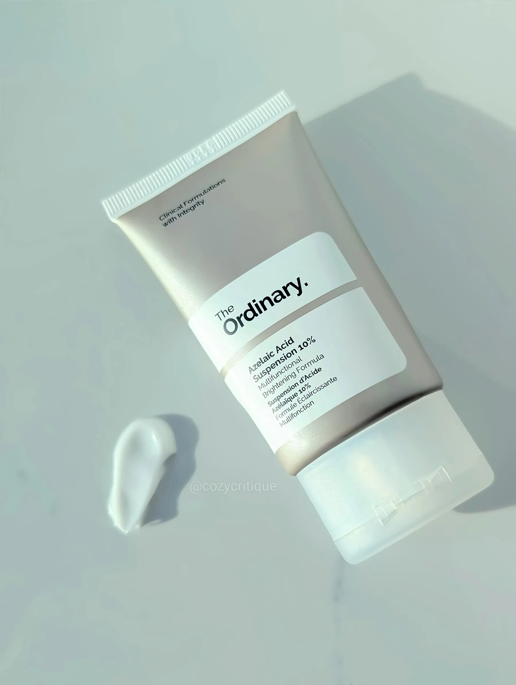 The Ordinary Azelaic Acid Suspension + swatch