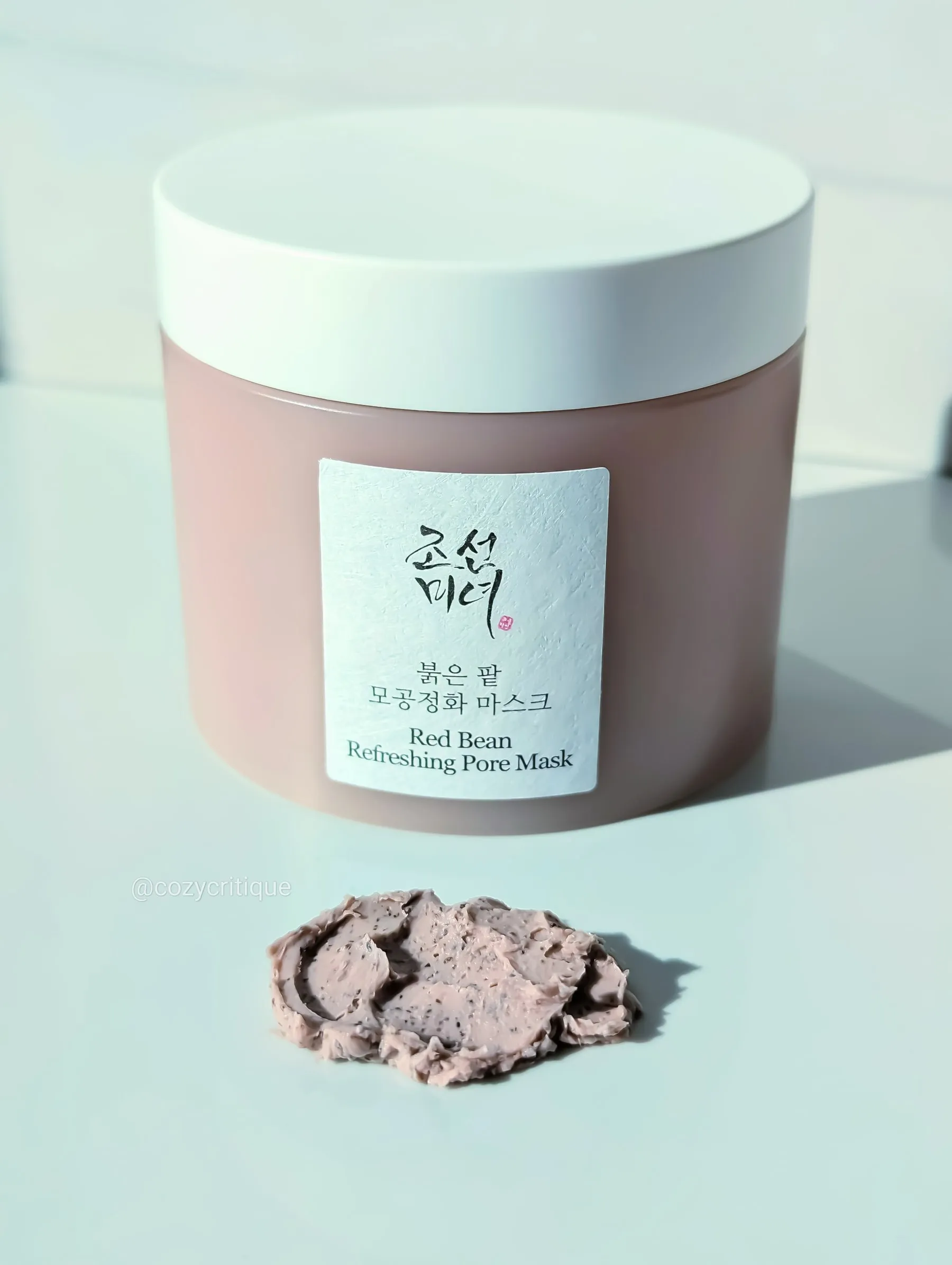 Beauty of Joseon red bean mask with texture shot